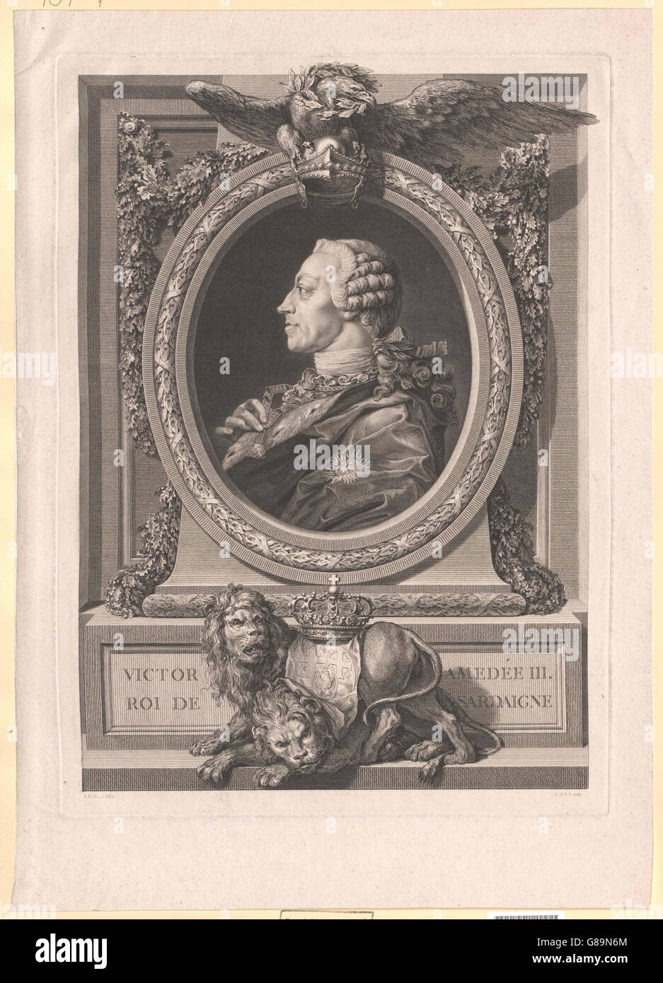 Viktor Amadeus II., König von Sardinien Herzog von Savoyen Foto de stock