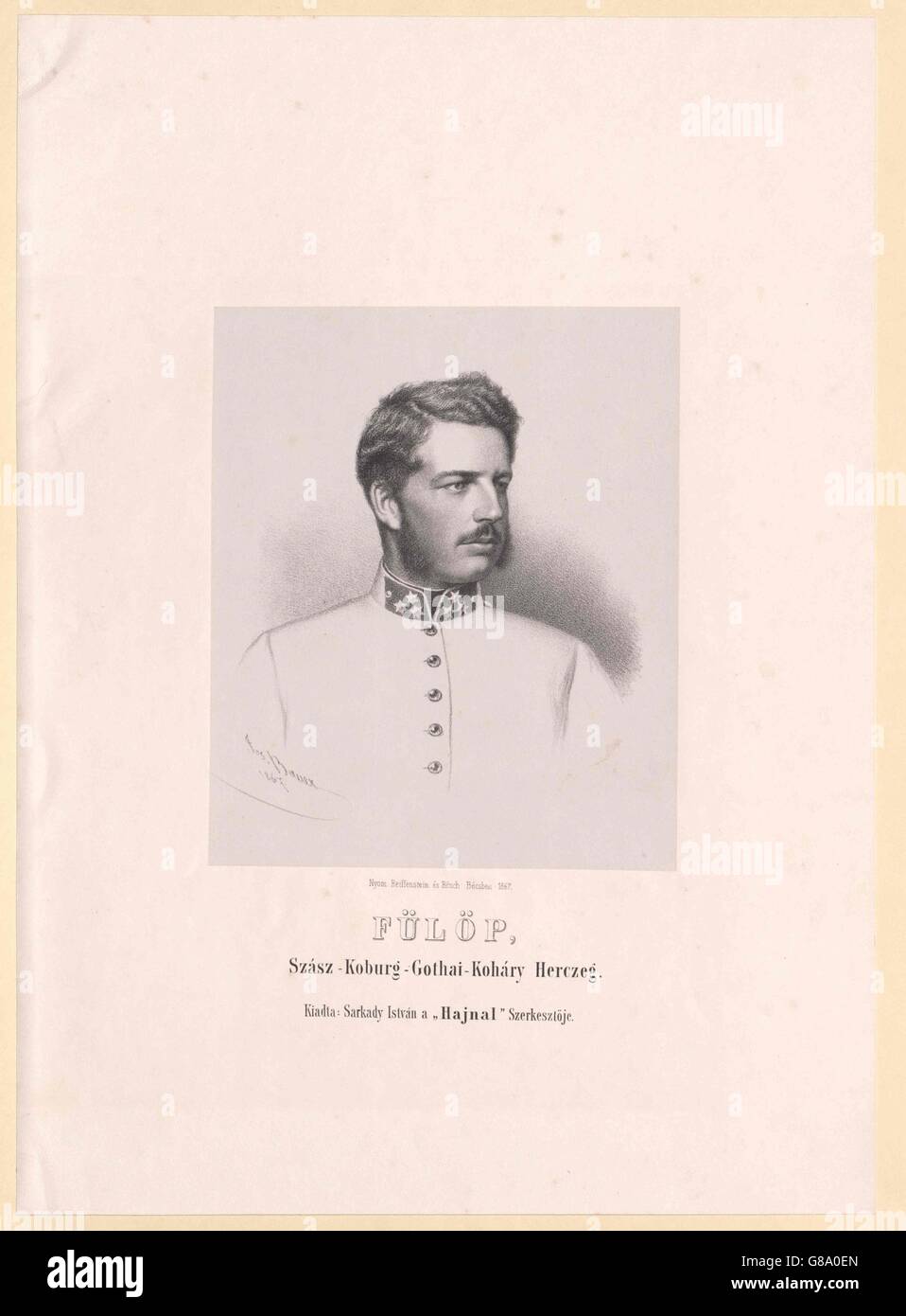 Philipp, Prinz von Sachsen-Coburg-Gotha Foto de stock