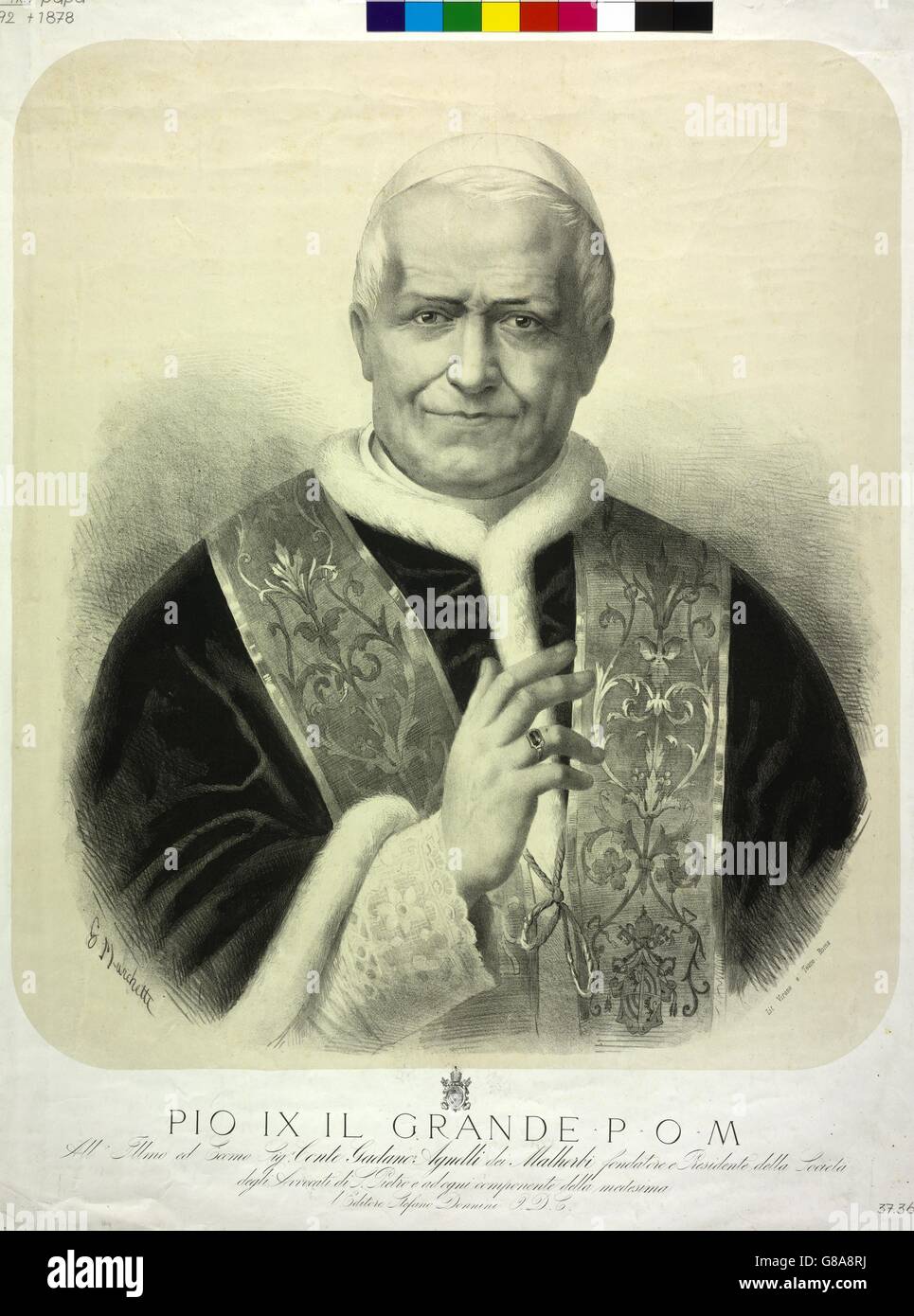 Pío IX, papa Foto de stock