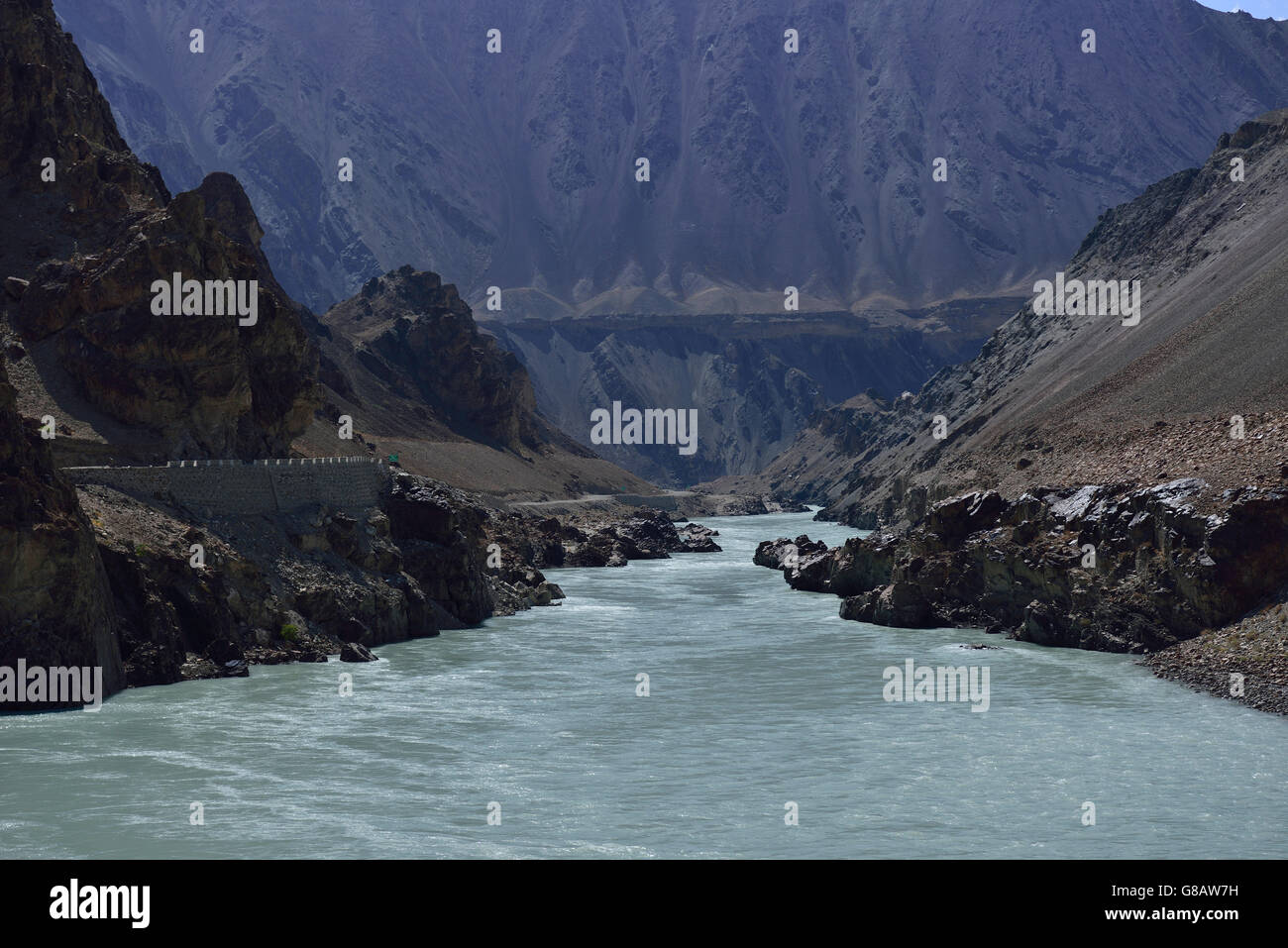 Indus-Valley, cerca Nurla, Ladakh, Jammu y Kaschmir, India Foto de stock