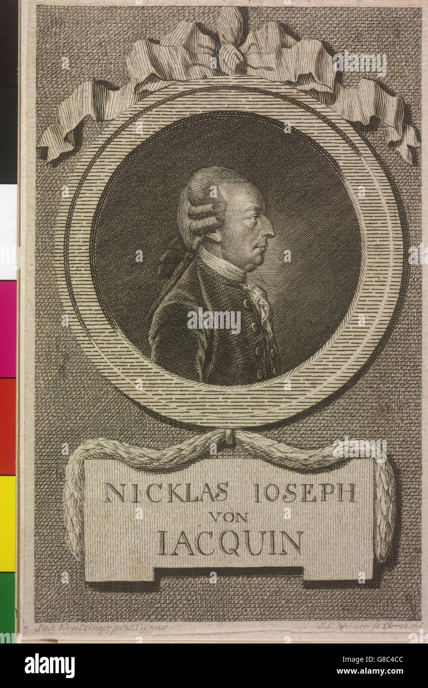 Jacquin, Nikolaus Joseph Freiherr von Foto de stock