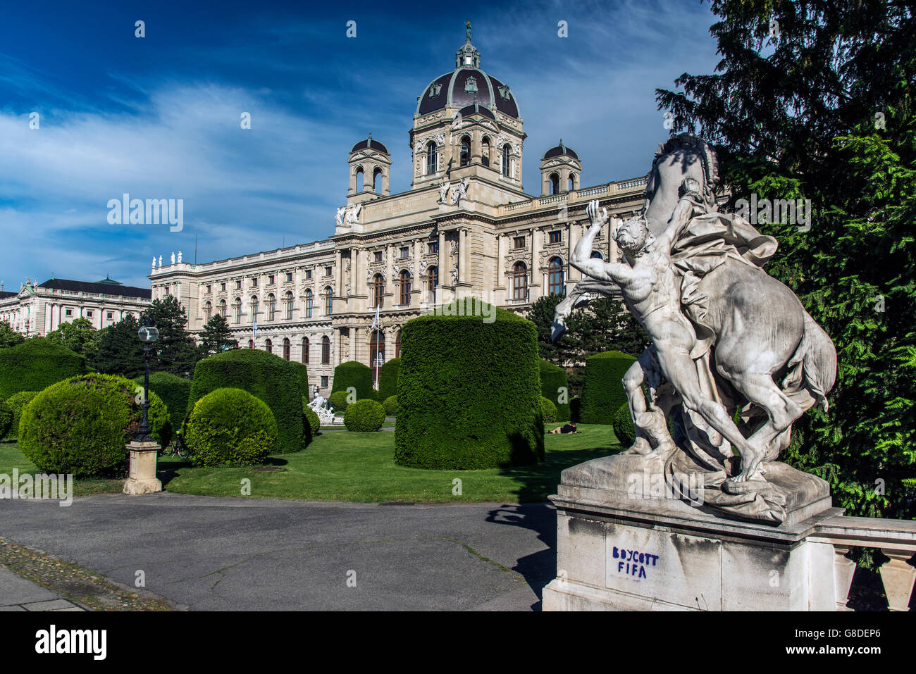 Kunsthistorisches Museum o el Museo de Historia del Arte, Viena, Austria Foto de stock