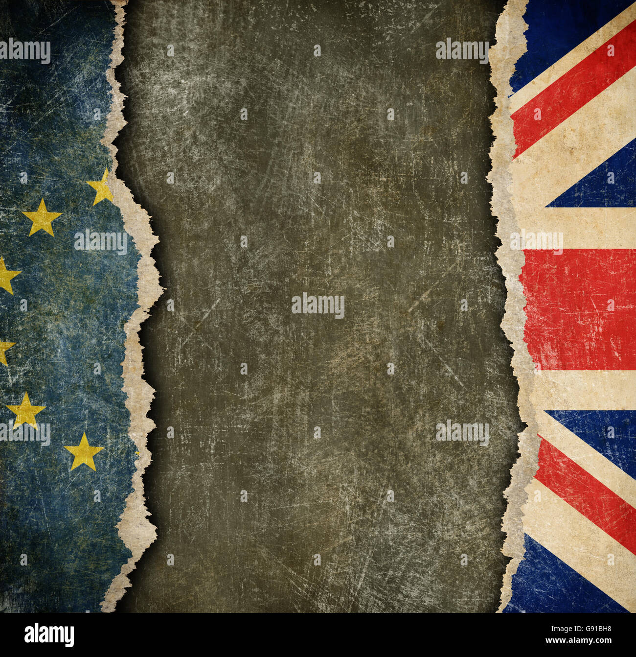 Gran Bretaña la retirada de la Unión Europea concepto brexit Foto de stock
