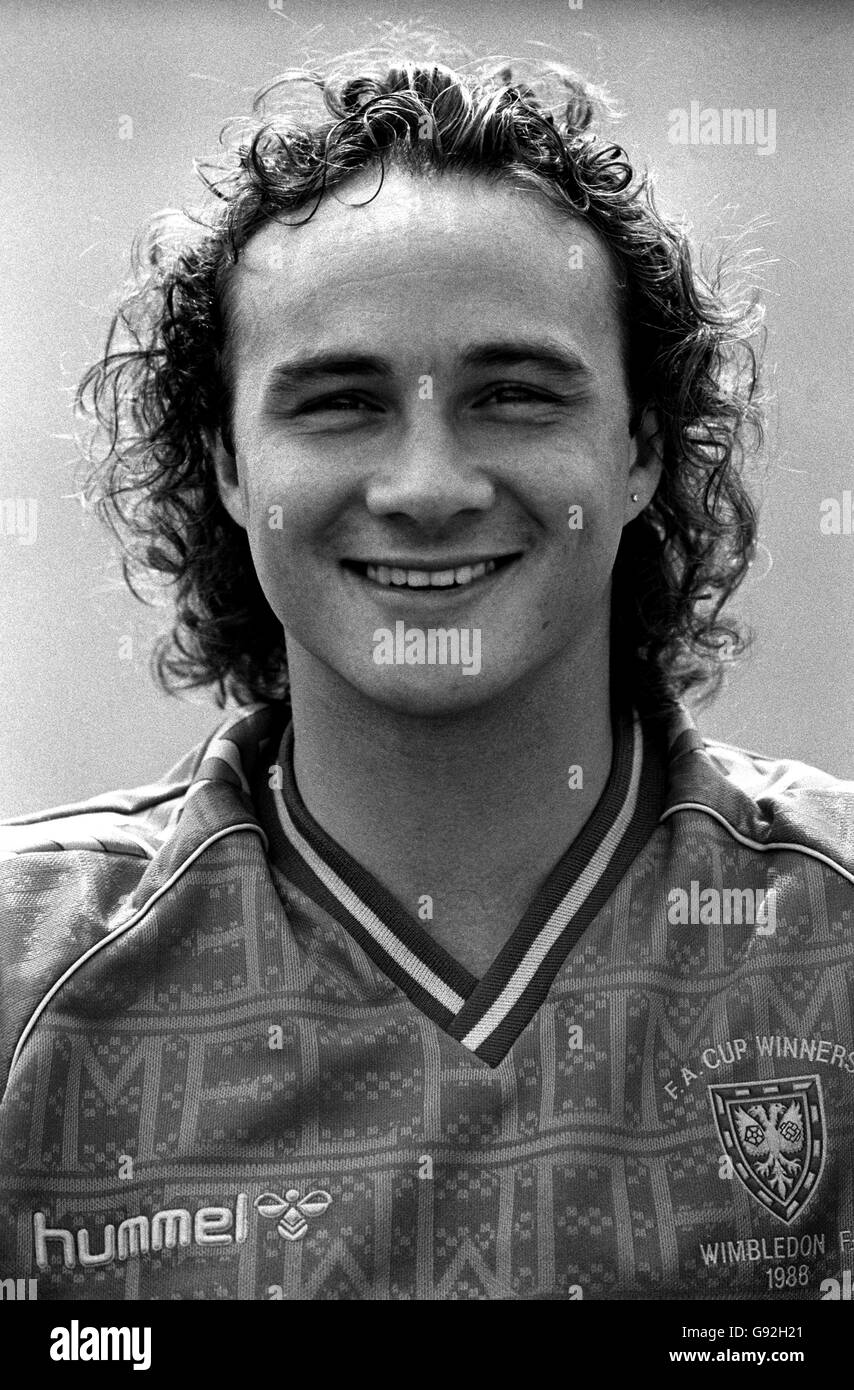 Terry Gibson. Jugador de Wimbledon FC, 1988/89. Foto de stock