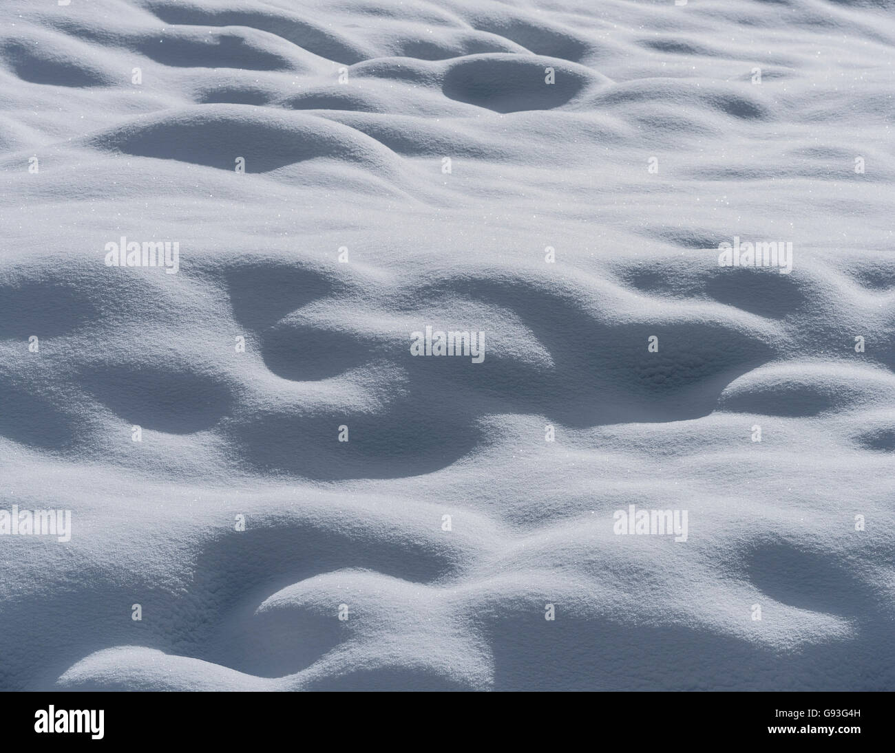 La nieve, la luz y la sombra, Austria Foto de stock