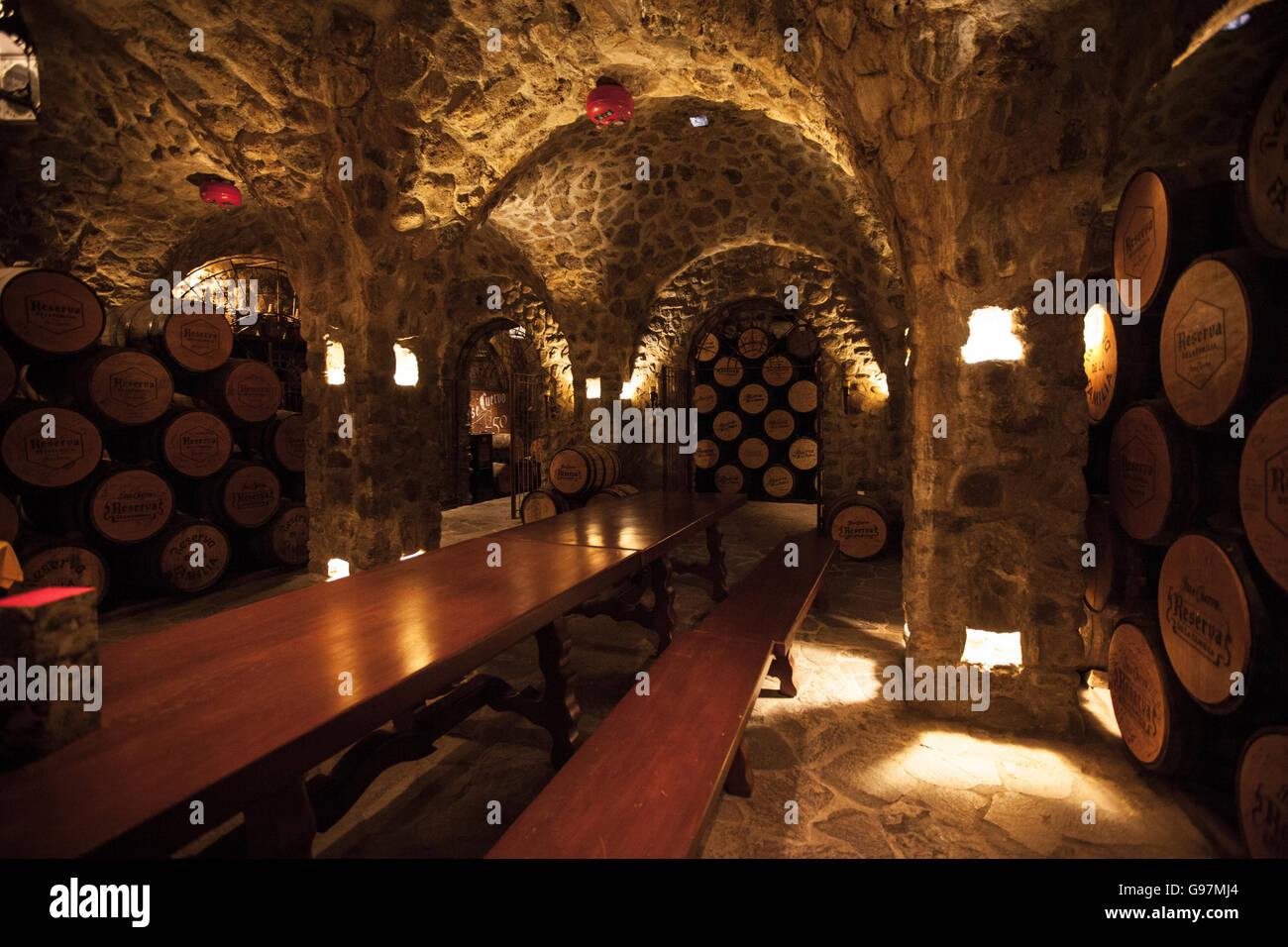 Las bodegas de la destilería de tequila José Cuervo Tequila, Jalisco