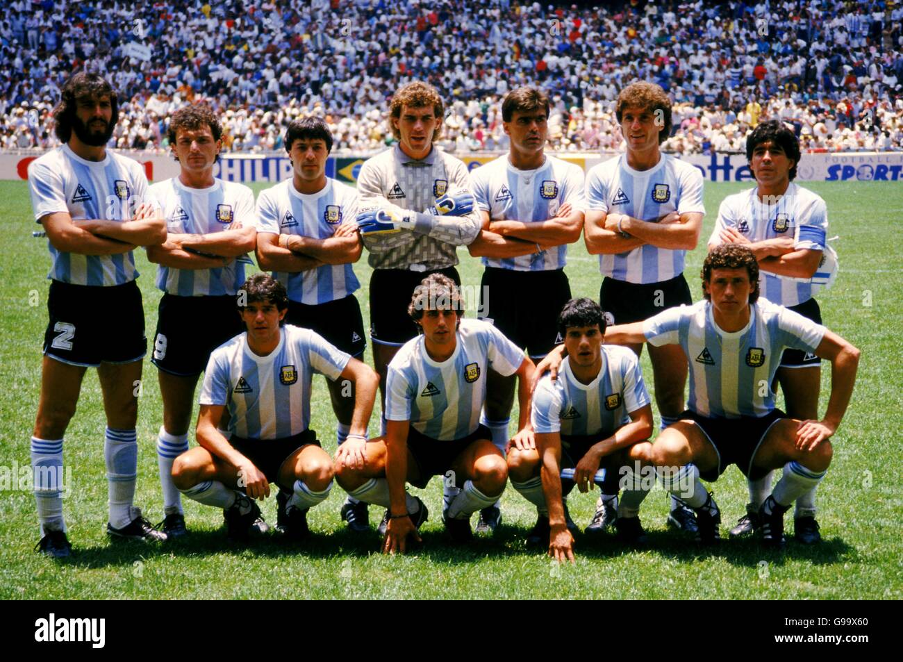 Agotamiento Íntimo Lágrimas Fútbol - Copa Mundial México 86 - Argentina. Grupo de equipo de Argentina  Fotografía de stock - Alamy