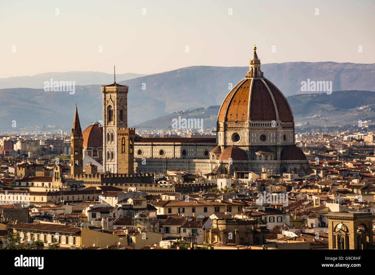 La Basílica de Santa Maria del Fiore (Duomo), la Catedral de Florencia, Toscana, Italia Foto de stock