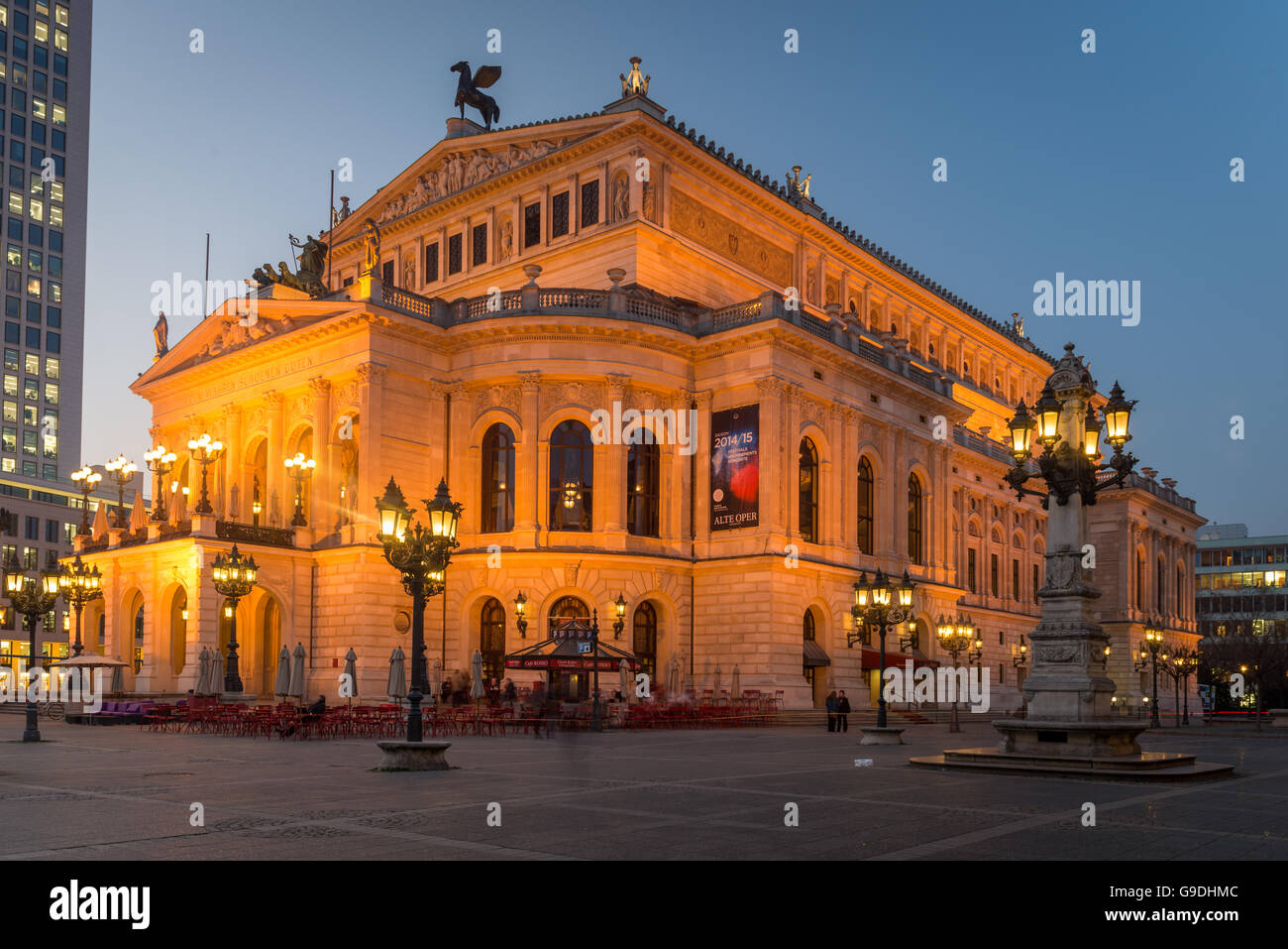 Ópera de Frankfurt, Main Foto de stock