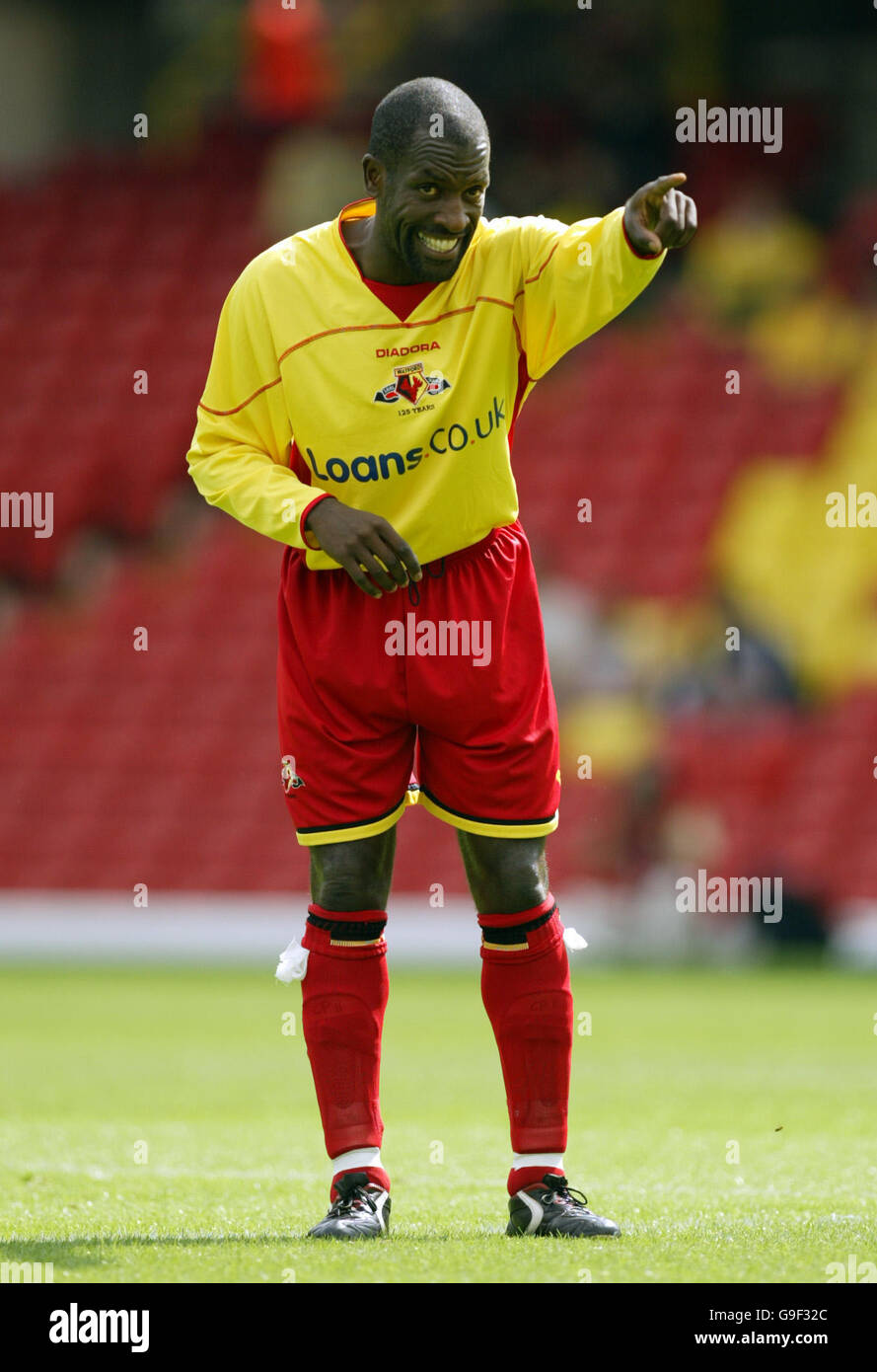 Fútbol - amistoso - Watford v Chievo Verona - Vicaría Road Stadium Foto de stock