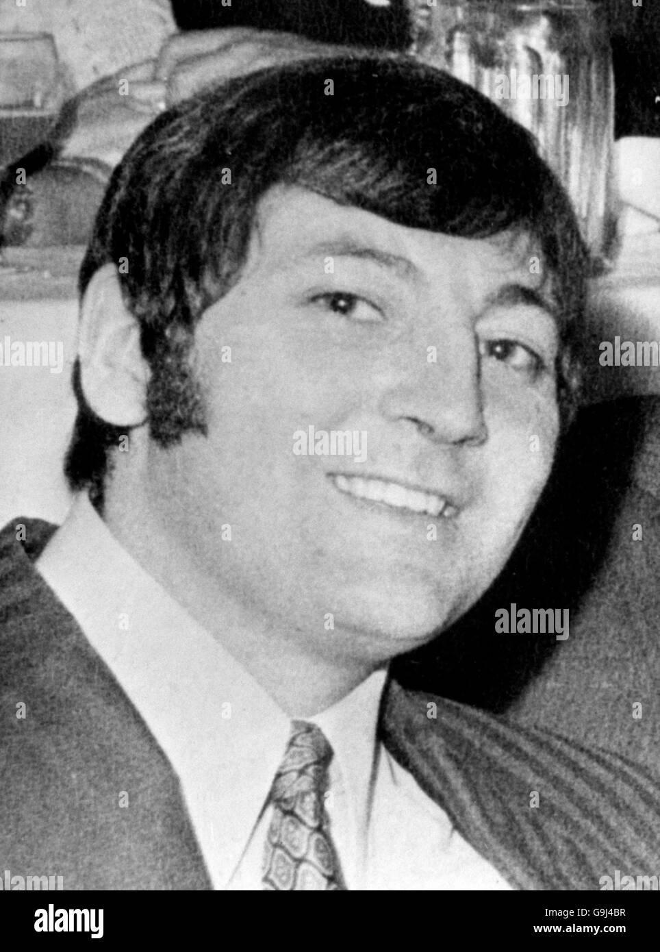 James Wilkinson, uno de los diez acusados de participar en una redada en Barclay's Bank, High Road, Wembley, el 10 de agosto de 1972 Foto de stock
