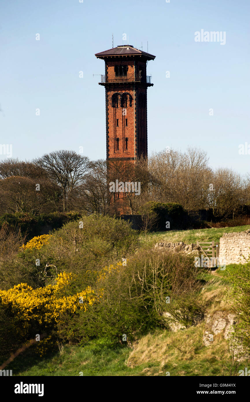 Torre de agua, Cleadon South Tyneside Foto de stock