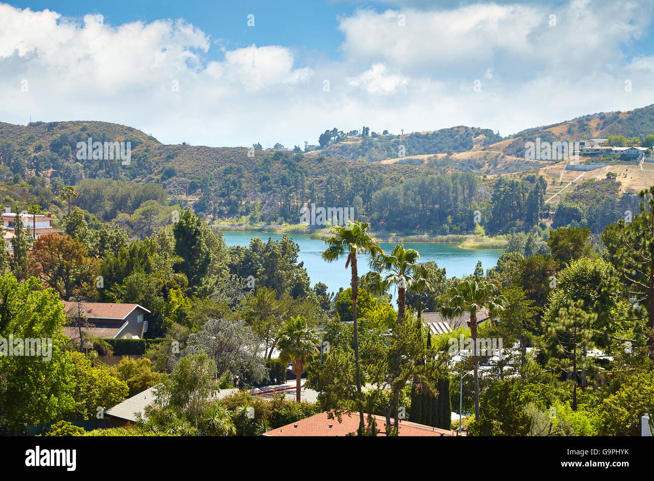 Vista del depósito de Hollywood, en Los Angeles Foto de stock