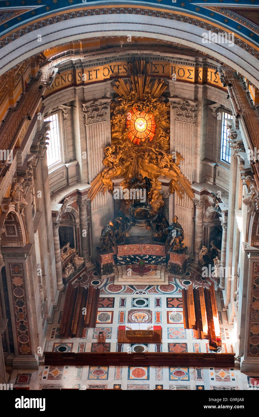Santa Sede / silla Santo, la Basílica de San Pedro, la Catedral de San Pedro,  el Vaticano, Europa Fotografía de stock - Alamy