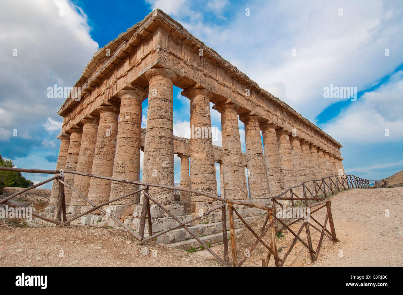 Templo de Segesta antica, Sicilia, Italia, Europa / Segesta Antica Foto de stock