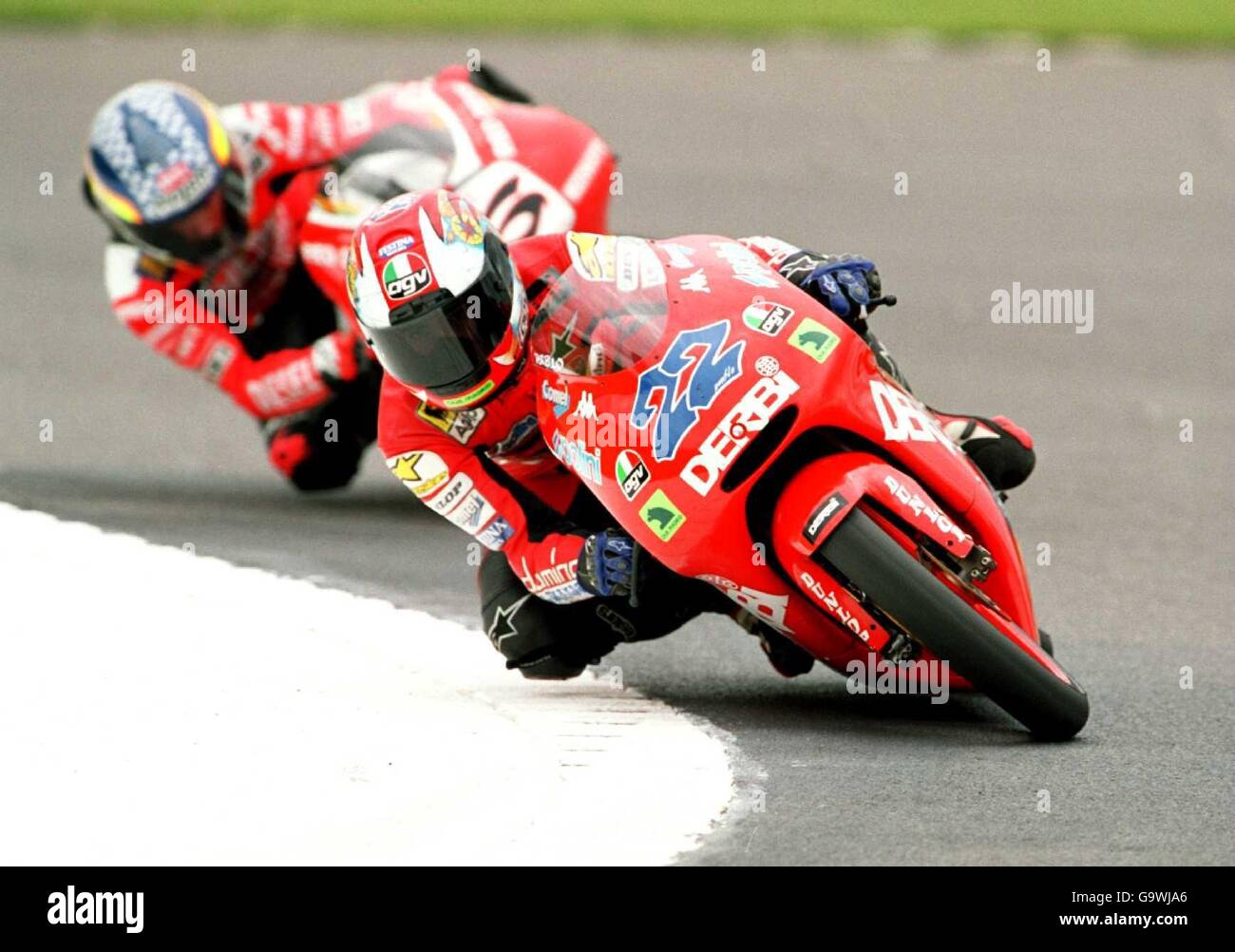 Motociclismo - Campeonato Mundial 125cc - Gran Premio Británico - Parque Donington. Pablo Nieto, Derbi Racing Foto de stock