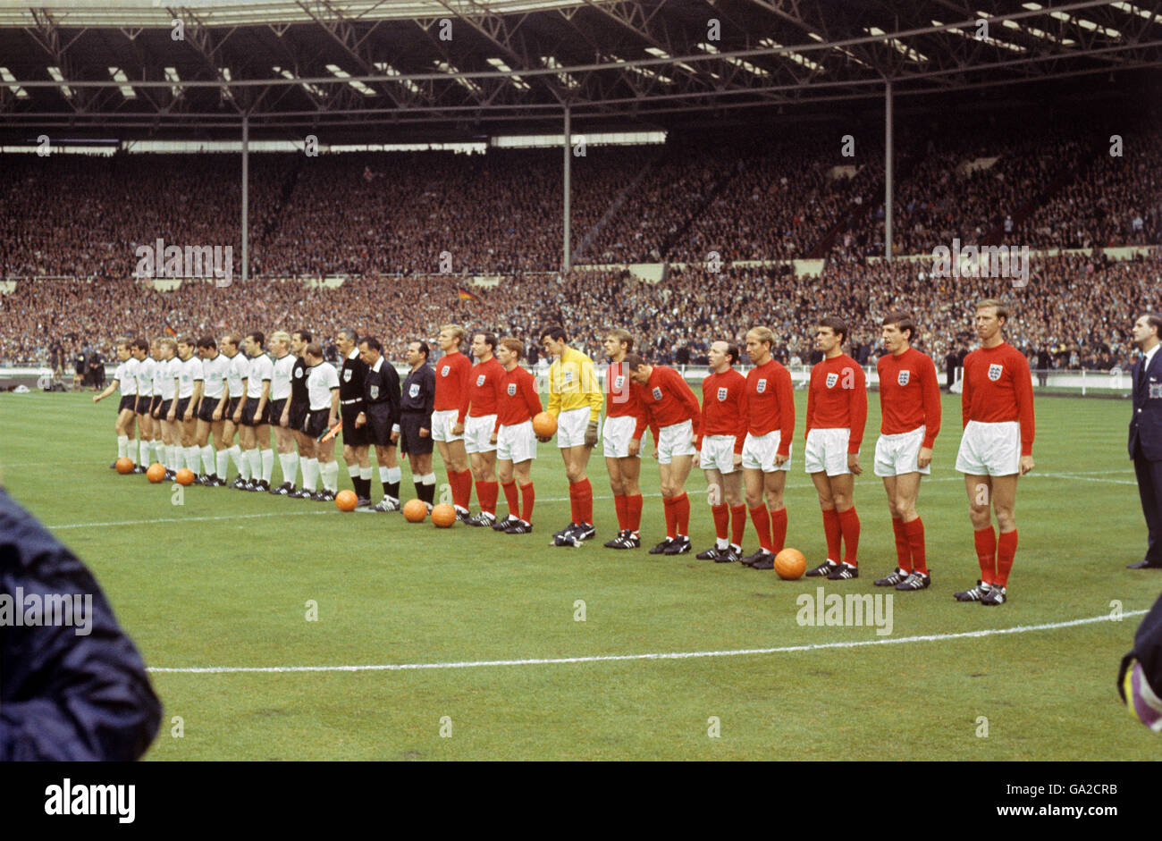 Inglaterra contra Alemania occidental - 1966 World Cup Final - Wembley Stadium Foto de stock