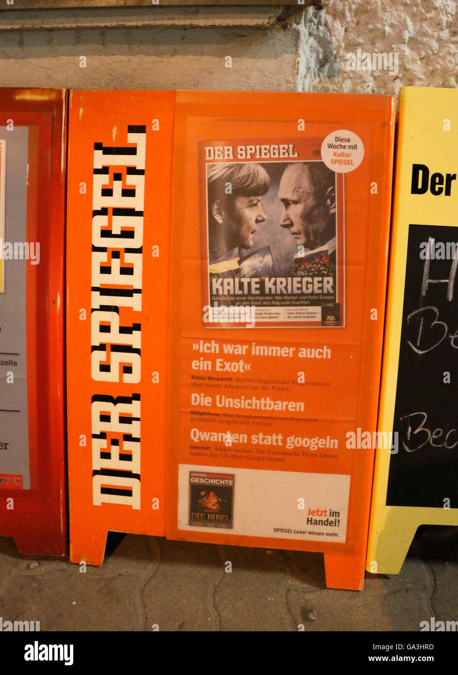 Titelbild ha Der Spiegel, Berlín. Foto de stock