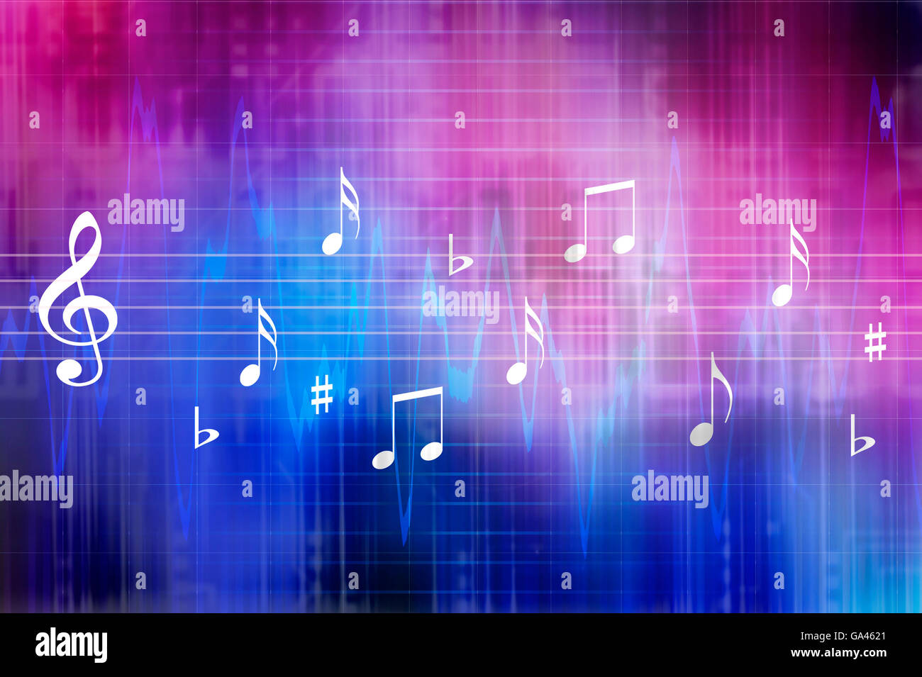 La música electrónica y digital ilustración del concepto Fotografía de  stock - Alamy