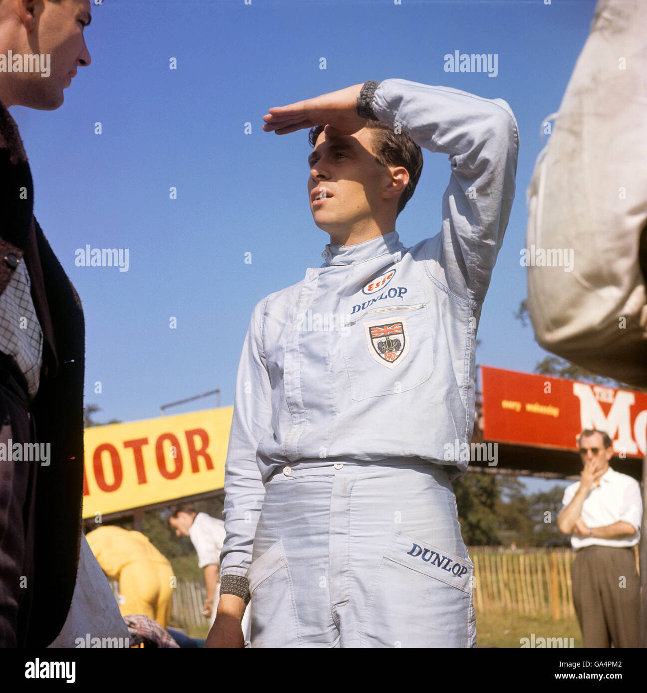 Motor Sport - Fórmula Uno - Jim Clark. Jim Clark, piloto de carreras campeón del mundo Foto de stock