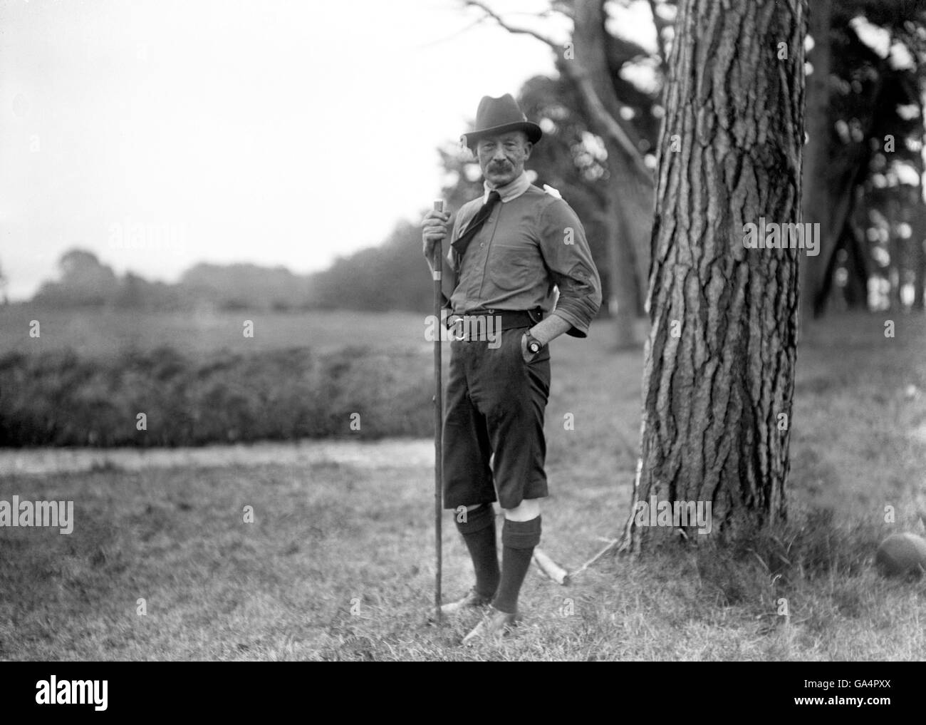 Teniente General e Inspector General de Caballería, Robert Baden-Powell. Foto de stock