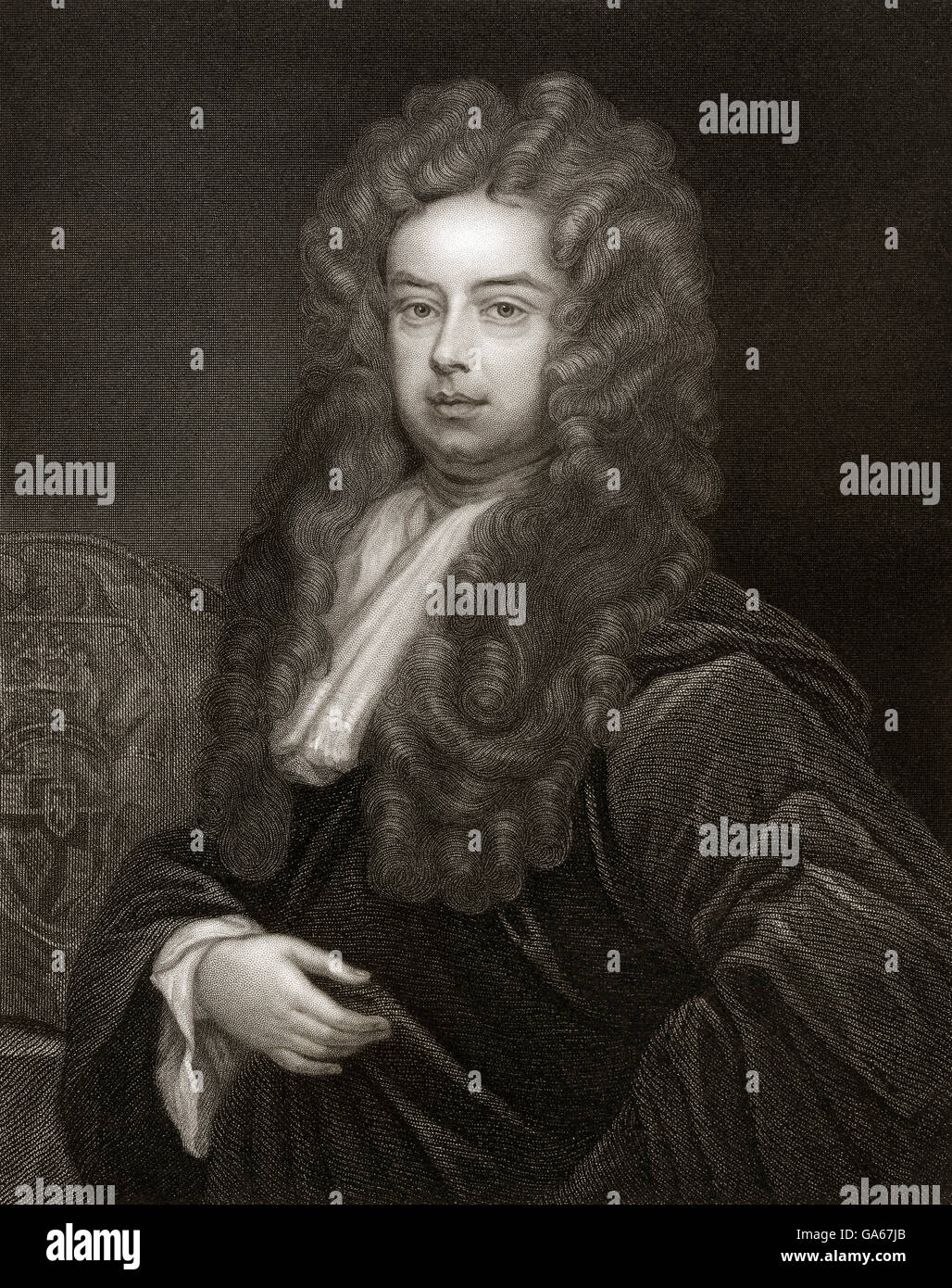 John Somers, 1er Barón Somers, 1651 - 1716, un jurista y estadista Whig inglesa Foto de stock