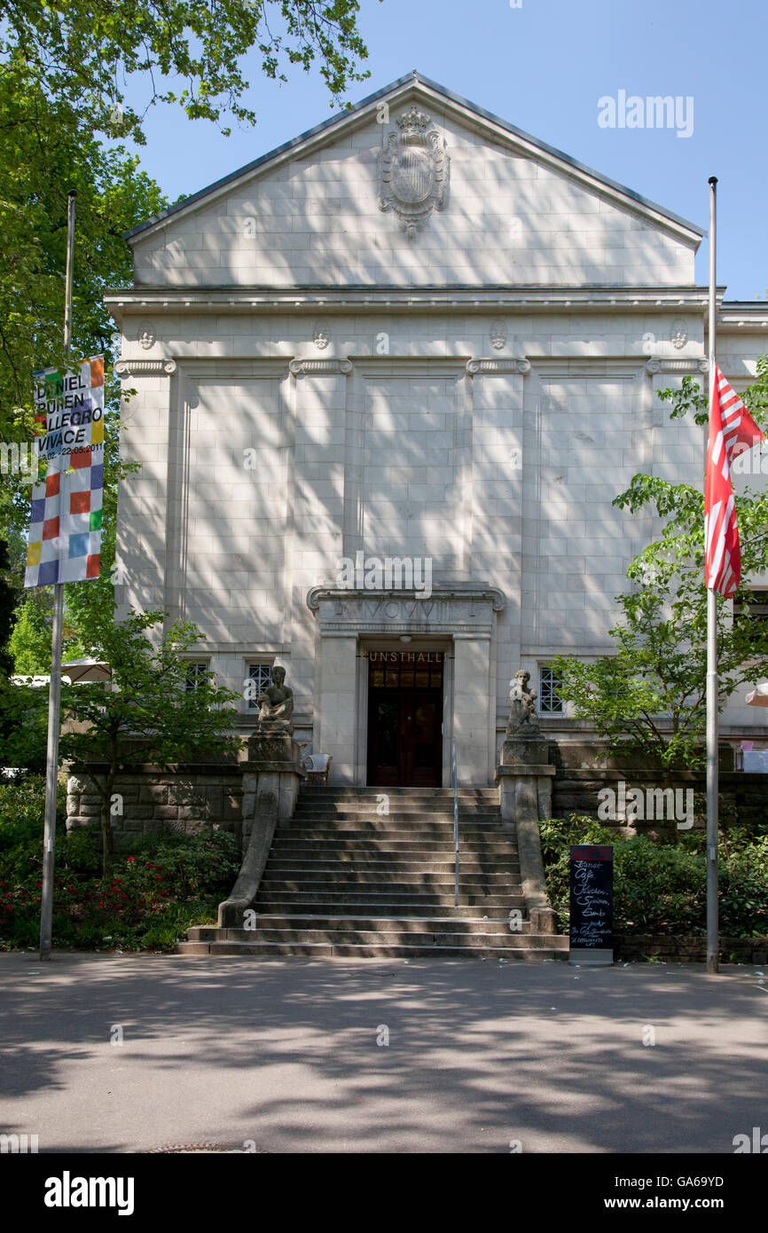 Staatliche Kunsthalle Exhibition Hall, Baden-Baden, Selva Negra, Baden-Wuerttemberg Foto de stock