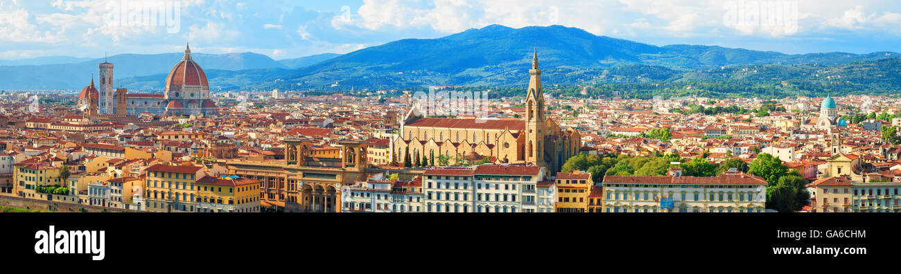 Florencia (Firenze) paisaje urbano, Italia. Foto de stock