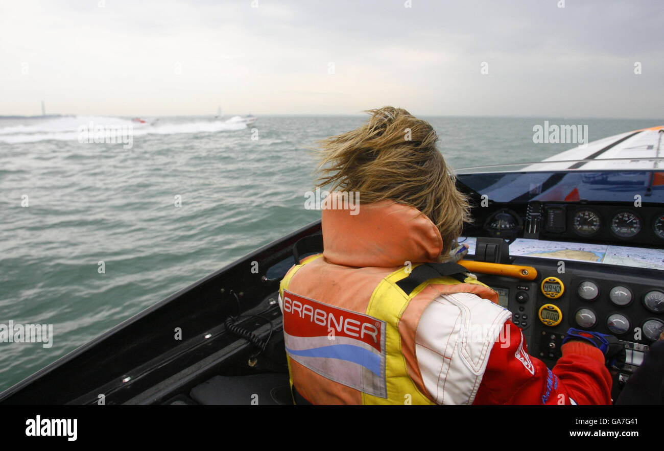 British Grand Prix del mar Foto de stock