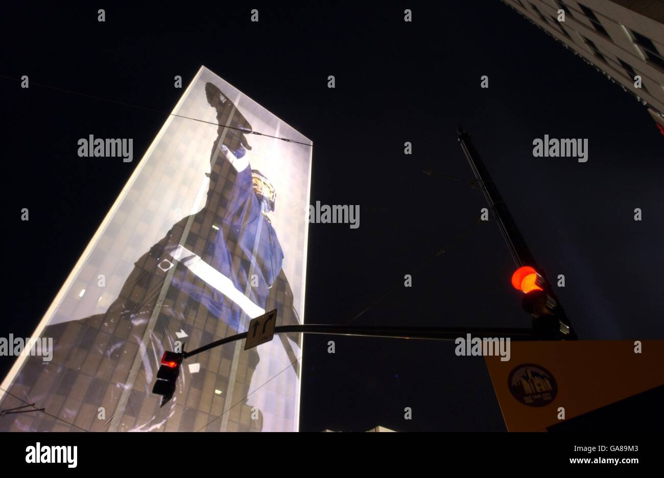 Un gran anuncio para el Salt Lake City 2002 Olympic Los Juegos de