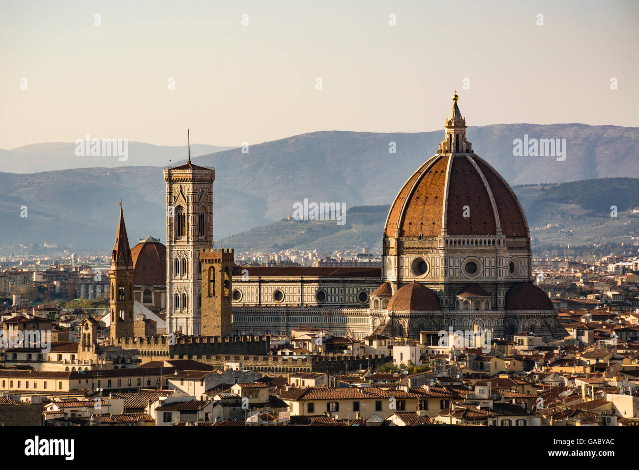 La Basílica de Santa Maria del Fiore (Duomo), la Catedral de Florencia, Toscana, Italia Foto de stock