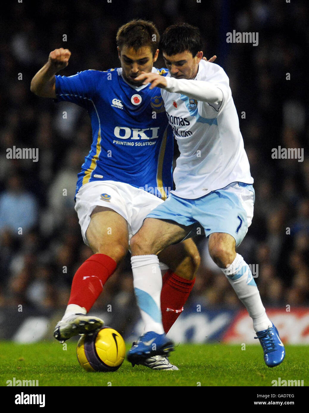 Fútbol - Barclays Premier League - Portsmouth v Manchester City - Fratton Park Foto de stock