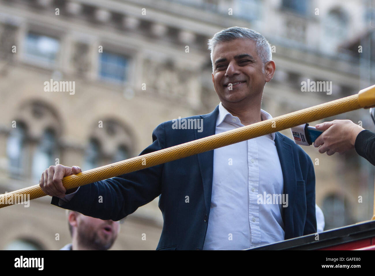 Sadiq Khan (alcalde de Londres) orgullo en Londres 2016 Foto de stock