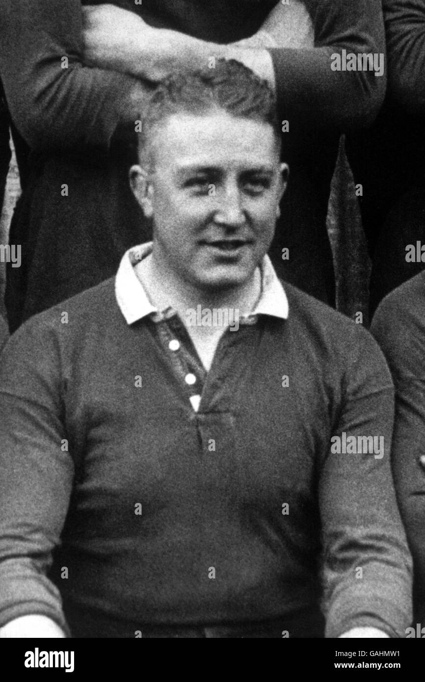 Unión de Rugby. Alfred Bateson, Inglaterra Foto de stock