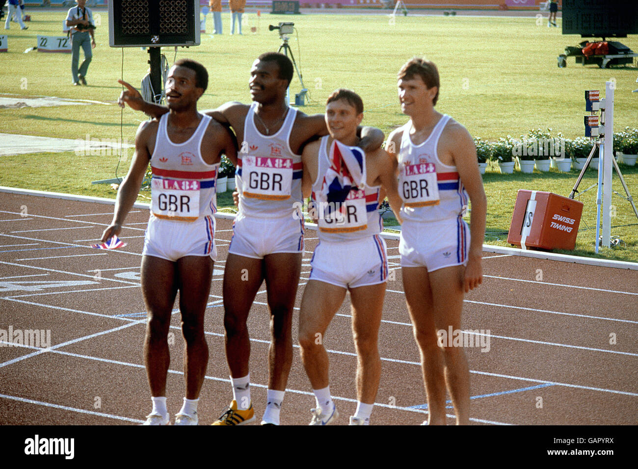 Atletismo Juegos Olímpicos de Los Ángeles 1984 Fotografía de stock