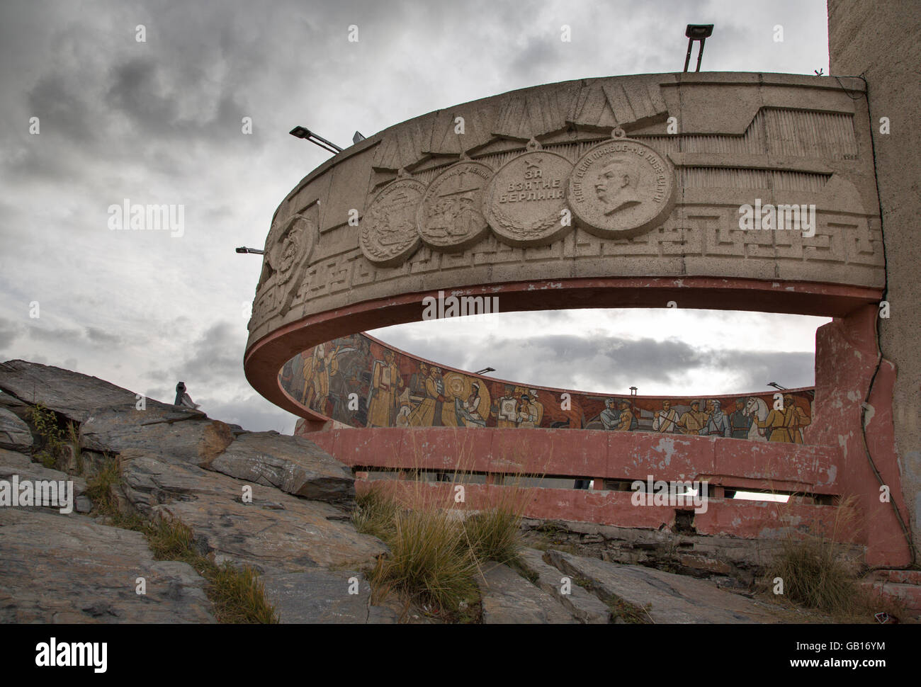 Zaisan memorial en Ulaanbaatar, Mongolia Foto de stock