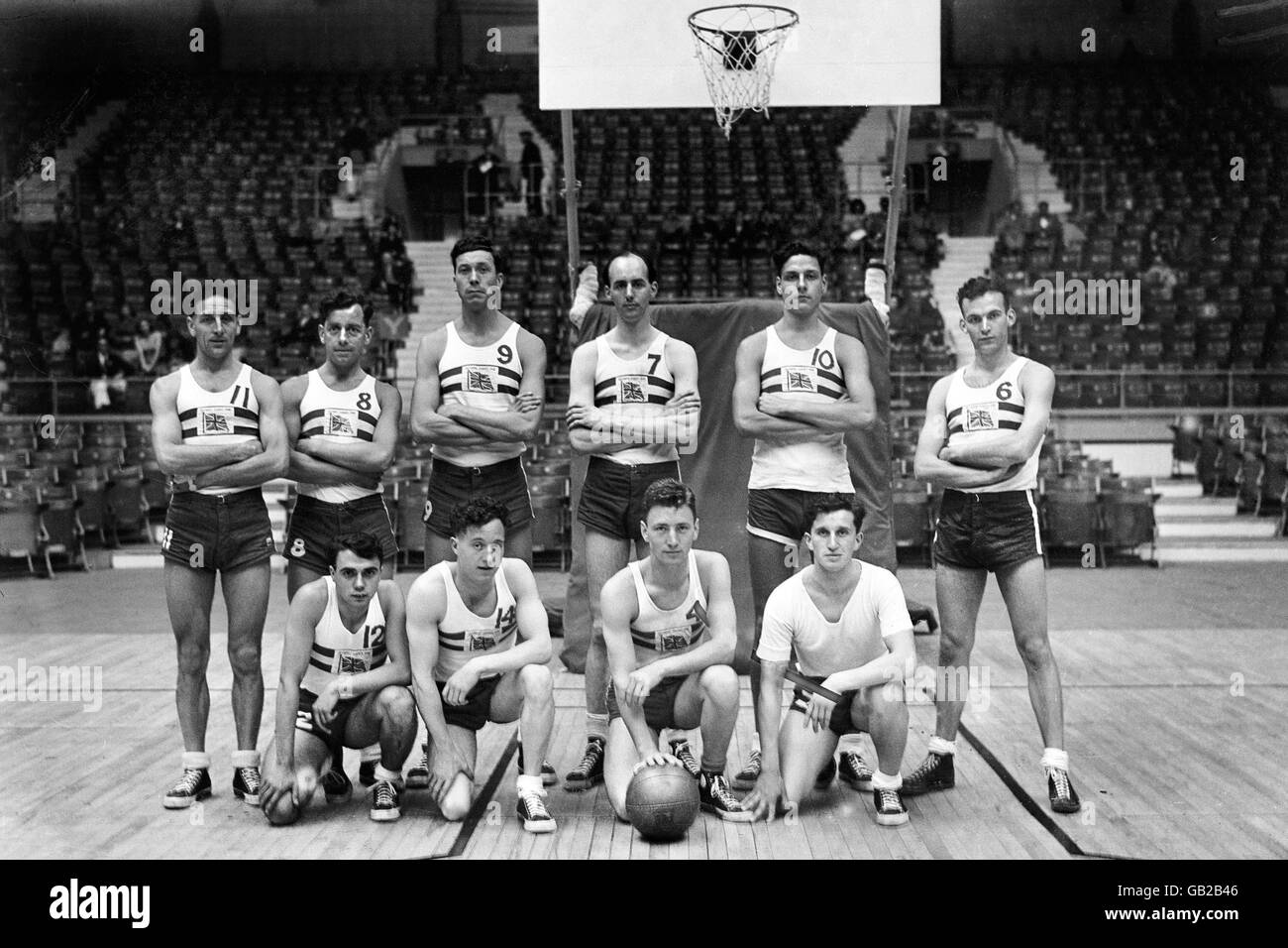 Juegos Olímpicos de Londres 1948 - Baloncesto - Harringay. El equipo de  baloncesto británico Fotografía de stock - Alamy