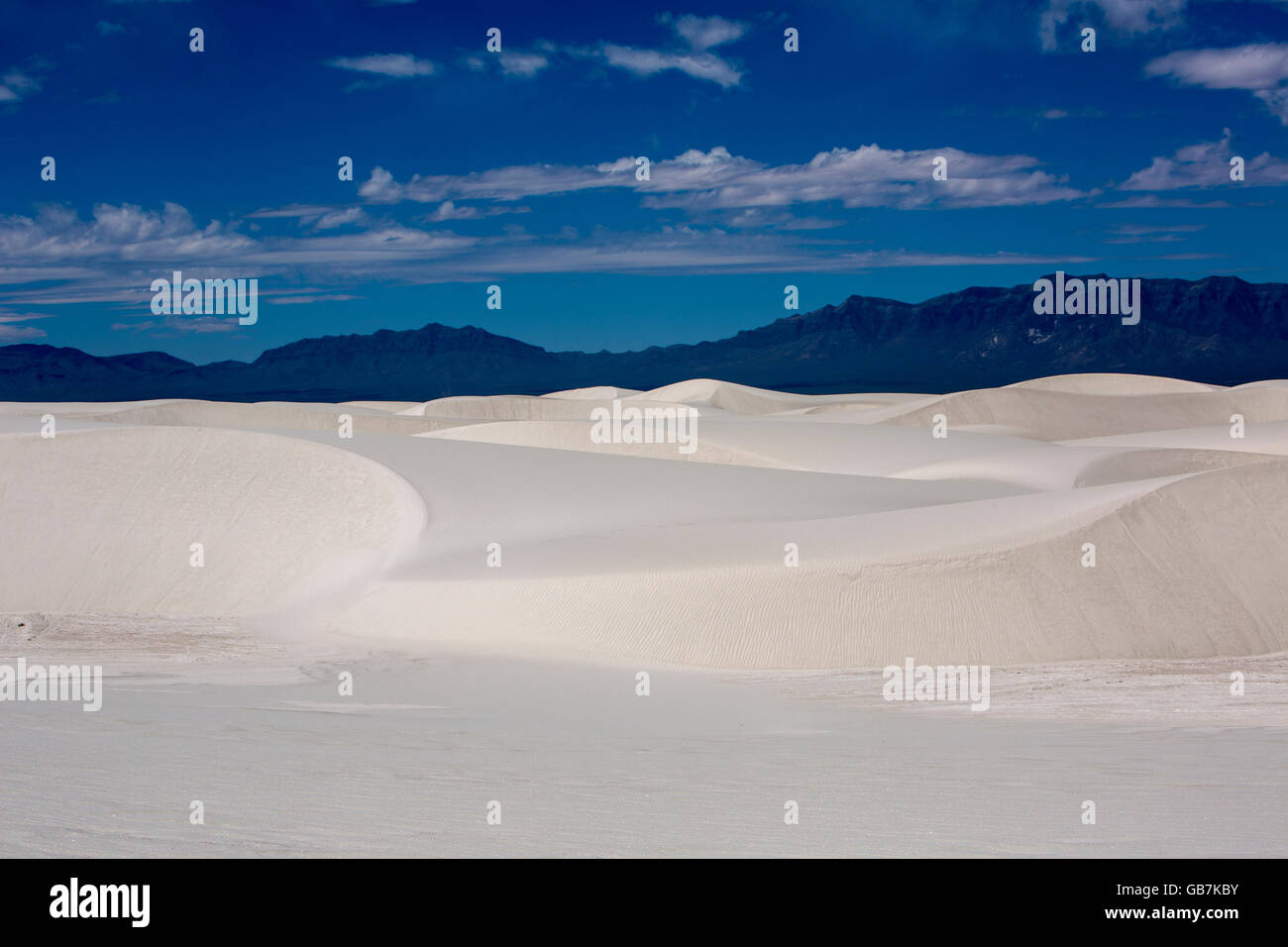 El White Sands National Monument New Mexico Foto de stock