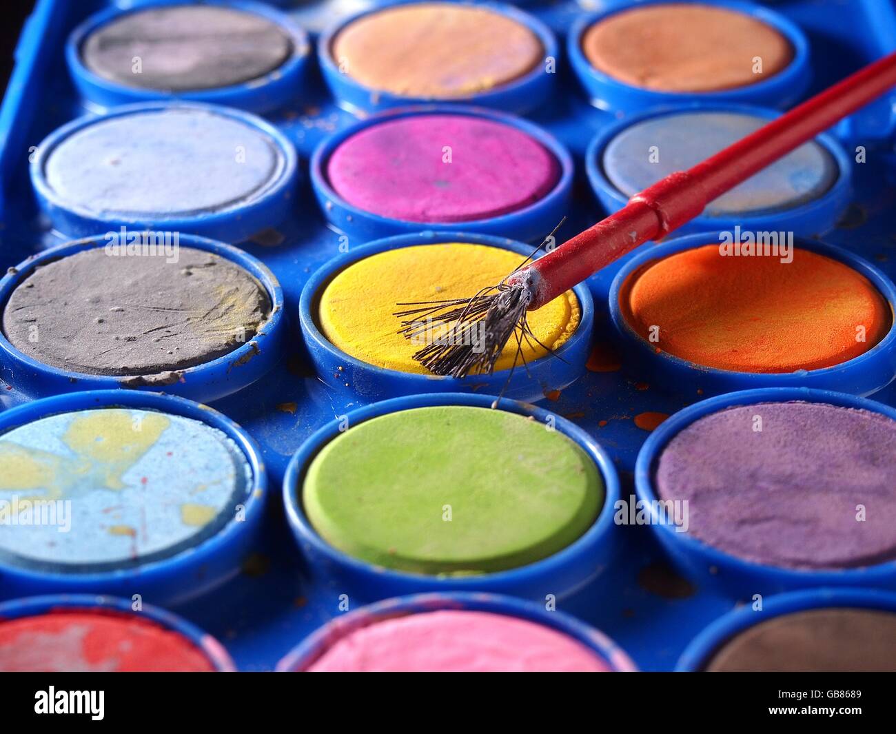 Paleta de colores de agua Fotografía de stock - Alamy