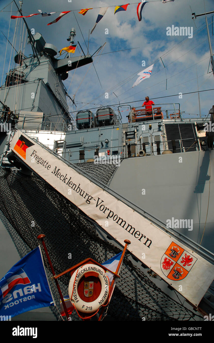 Fragata Mecklenburg-Vorpommern Foto de stock