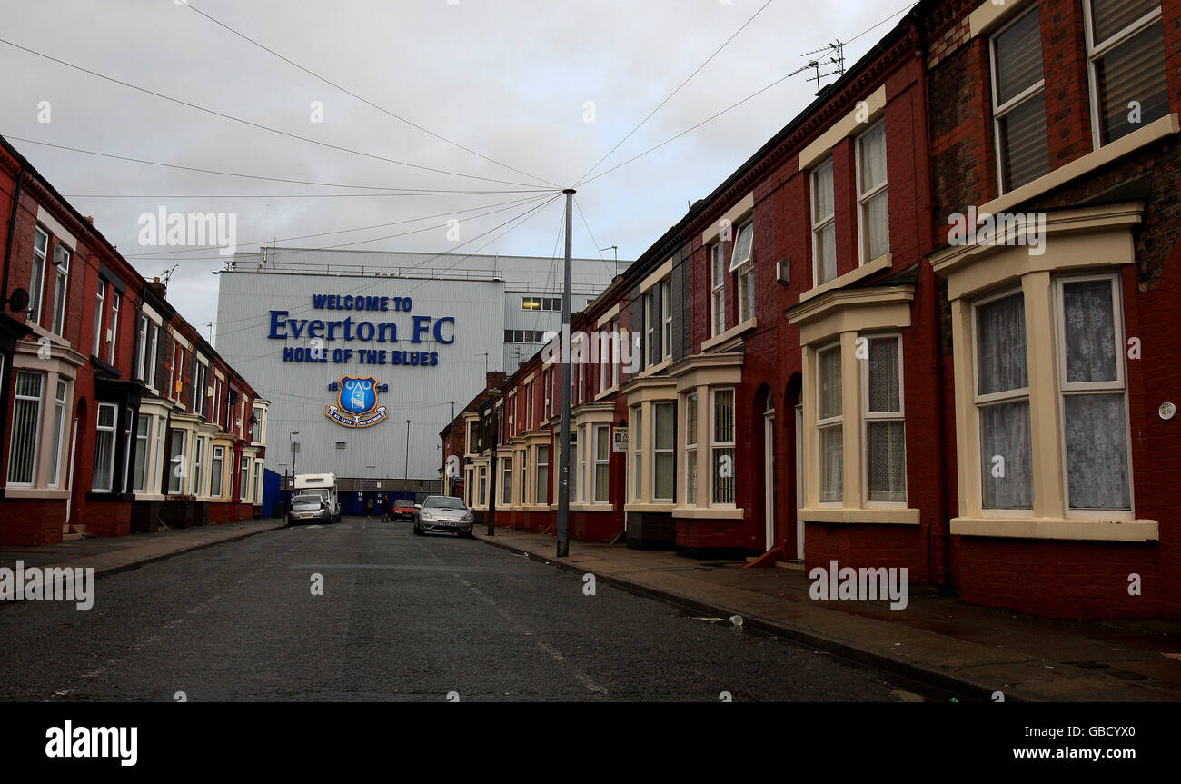 Fútbol - Barclays Premier League - Everton - Goodison Park. Goodison Park, hogar del Everton FC Foto de stock