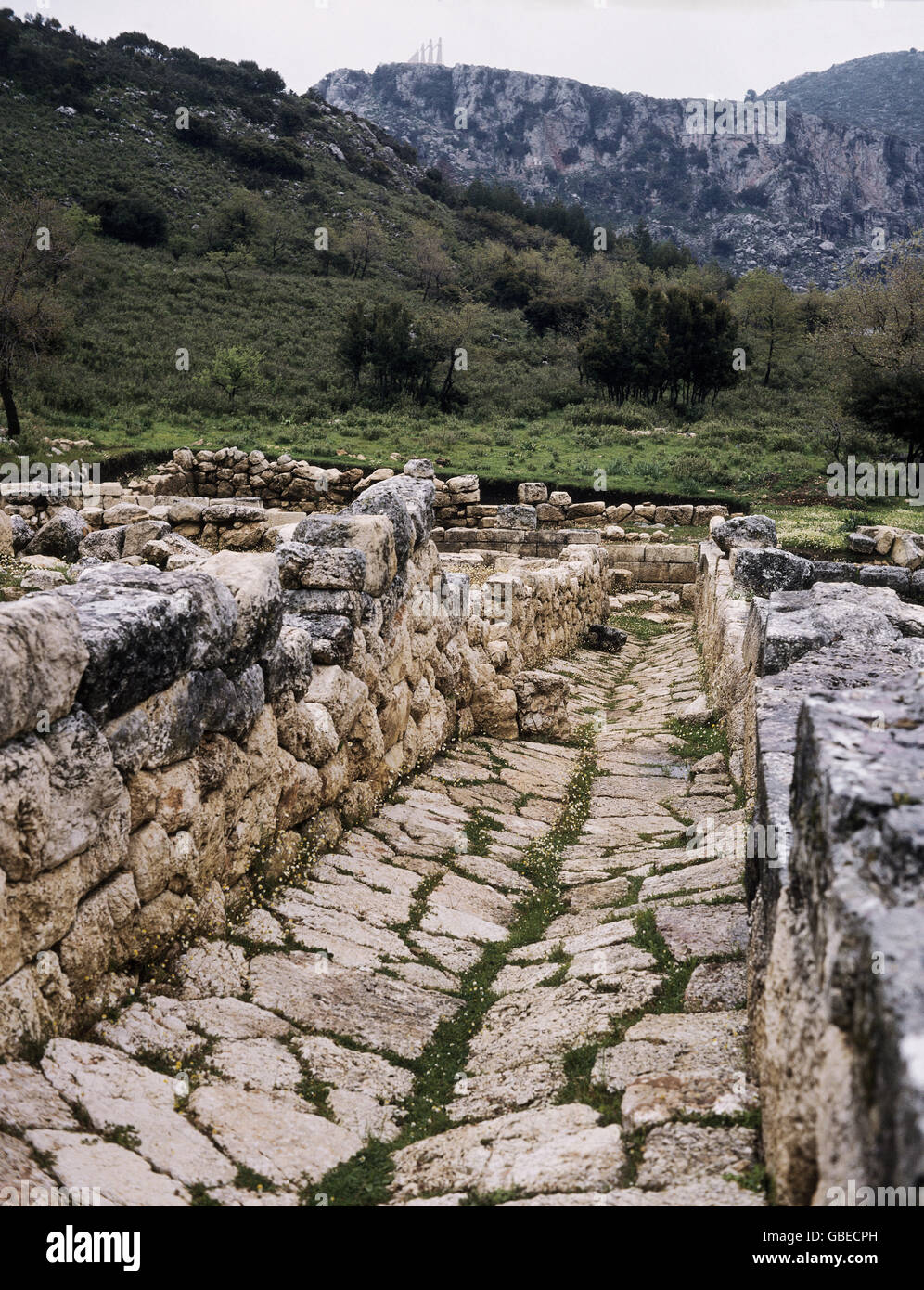 Geografía / viajes, Grecia, ruinas antiguas de Cassope (costa oeste en el sur de Parga), alrededor de 1990, Derechos adicionales-Clearences-no disponible Foto de stock