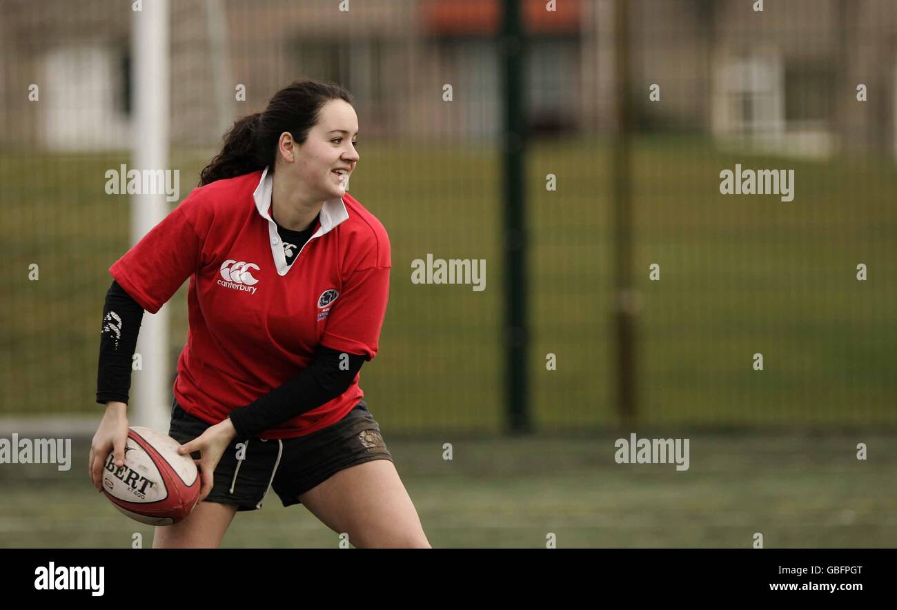 Rugby - Escocia Womens Academy Formación Foto de stock