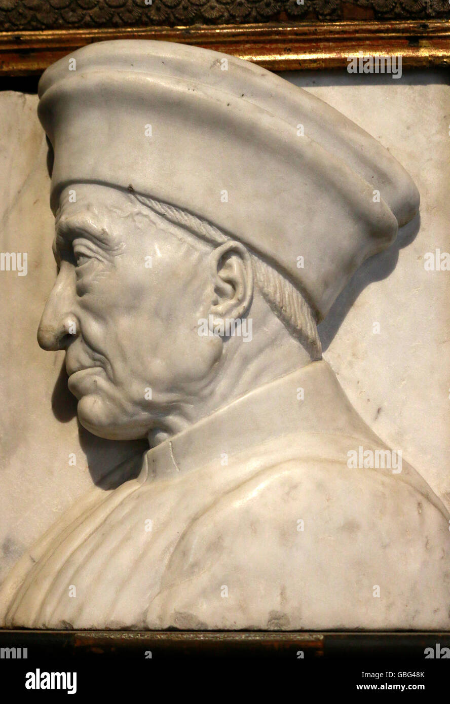 Skulptur/ Bueste: Cosimo de Medici, de Berlín. Foto de stock