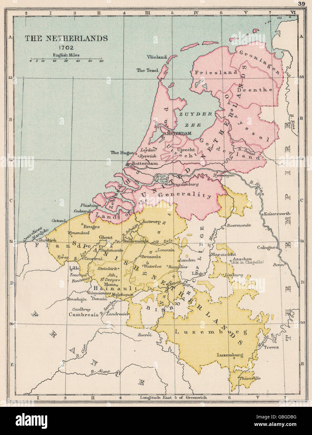 1702: Países Bajos Países Bajos unidos. Los Países Bajos españoles