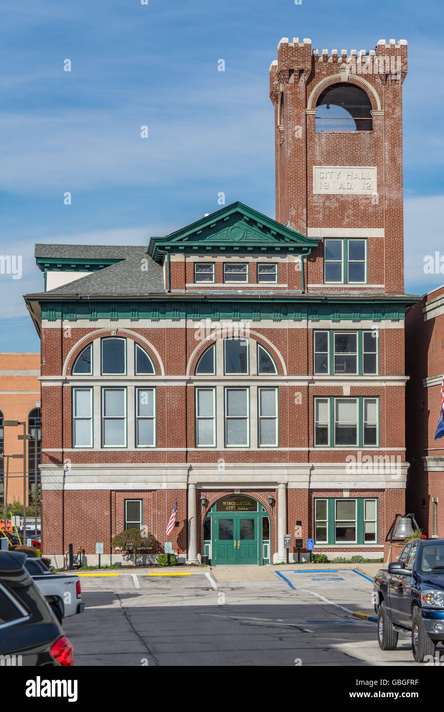 Encantador, el centro histórico de Winchester Kentucky con su notable