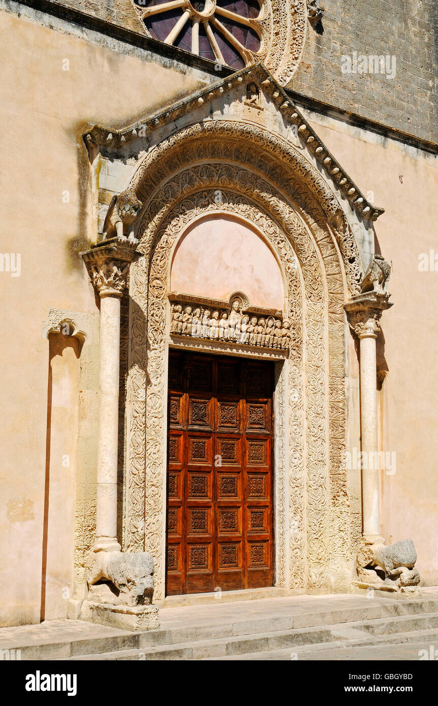 Santa Caterina d'Alessandria, la iglesia de los franciscanos, la basílica, Galatina, Provincia de Lecce, Puglia, Italia Foto de stock