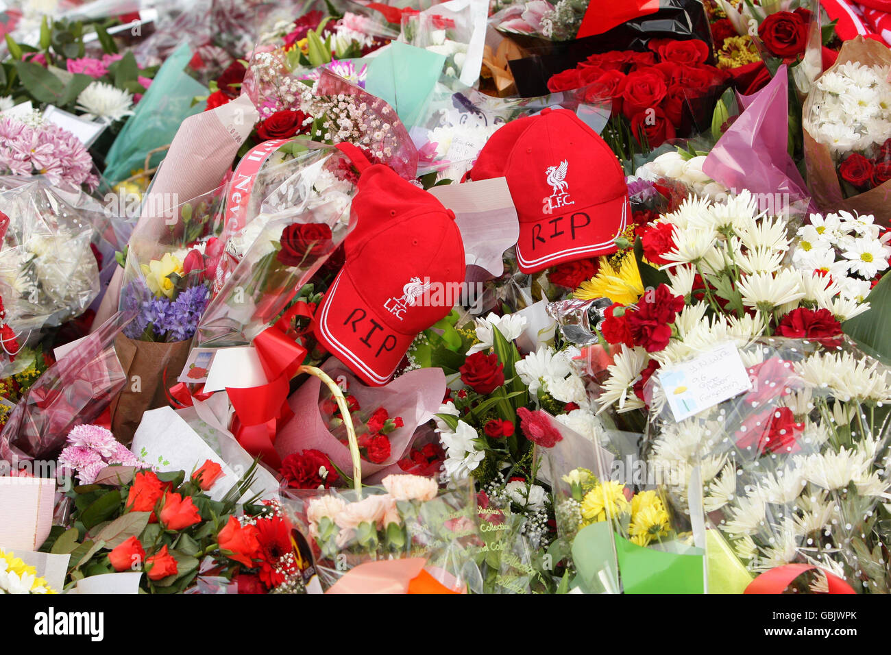 20 aniversario del desastre de Hillsborough Foto de stock