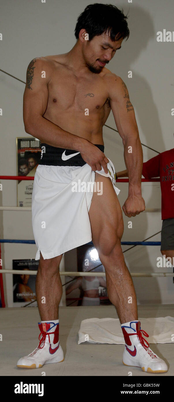 Boxeo Manny Pacquiao Sesión de entrenamiento Gimnasio IBA. Manny