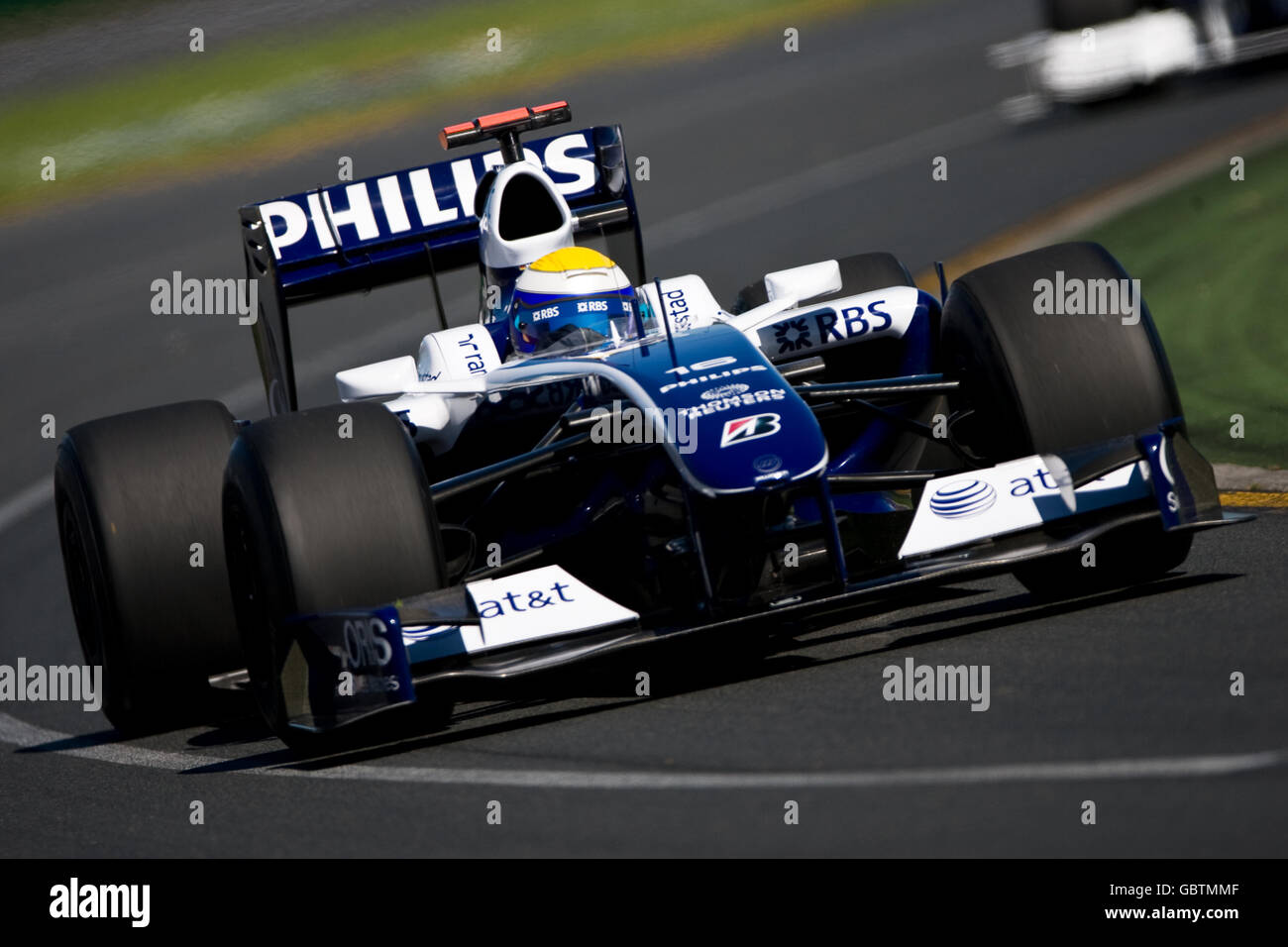 Nico Rosberg de Williams durante la sesión de calificación en Albert Park, Melbourne, Australia. Foto de stock